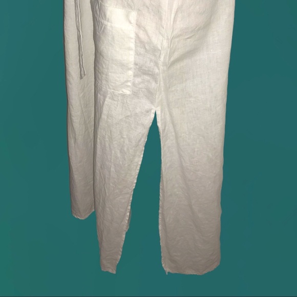 SOLD Reformation Linen Dress XL XXL White Midi Sundress Elliot EUC - Picture 6 of 10